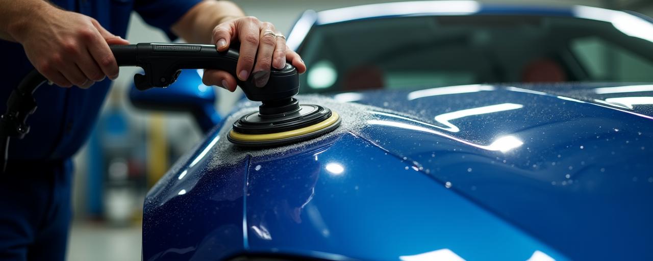 Premium car detailing service process